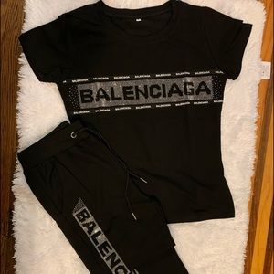 A shirt and sweatpants